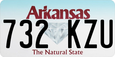 AR license plate 732KZU