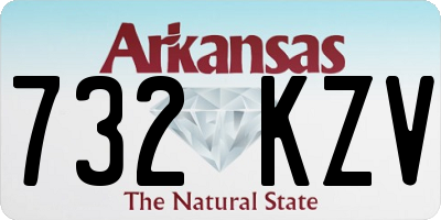 AR license plate 732KZV