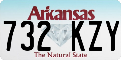 AR license plate 732KZY