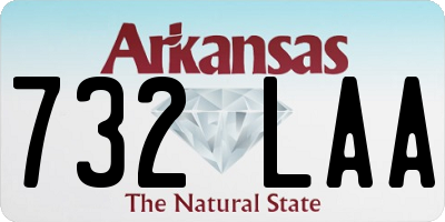 AR license plate 732LAA