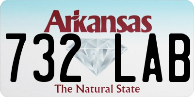 AR license plate 732LAB