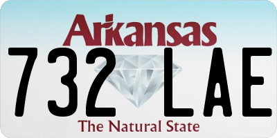 AR license plate 732LAE