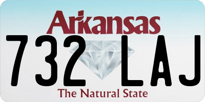 AR license plate 732LAJ