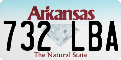 AR license plate 732LBA