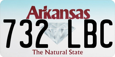 AR license plate 732LBC
