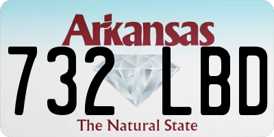 AR license plate 732LBD