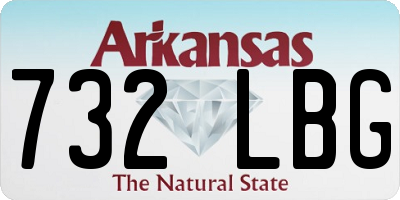 AR license plate 732LBG