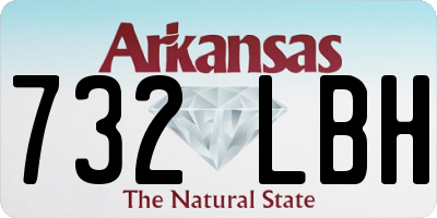 AR license plate 732LBH