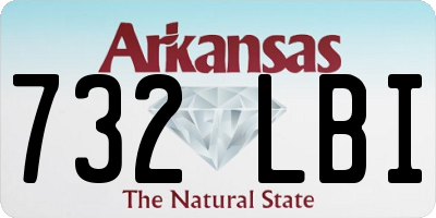 AR license plate 732LBI