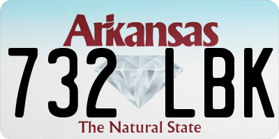 AR license plate 732LBK
