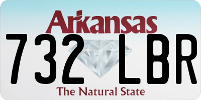 AR license plate 732LBR
