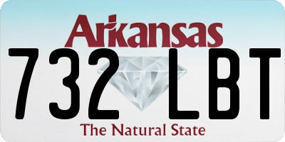 AR license plate 732LBT