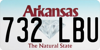 AR license plate 732LBU