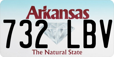 AR license plate 732LBV