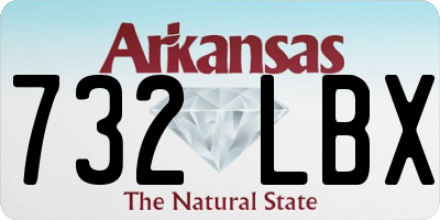AR license plate 732LBX