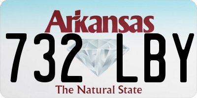 AR license plate 732LBY