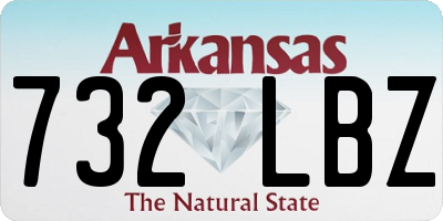 AR license plate 732LBZ
