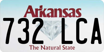 AR license plate 732LCA