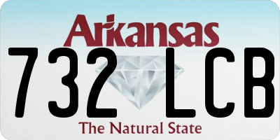 AR license plate 732LCB