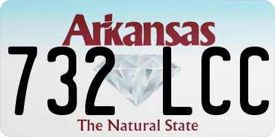 AR license plate 732LCC