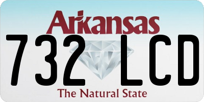 AR license plate 732LCD
