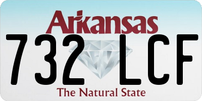 AR license plate 732LCF