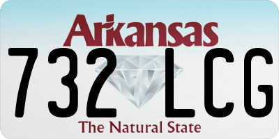 AR license plate 732LCG