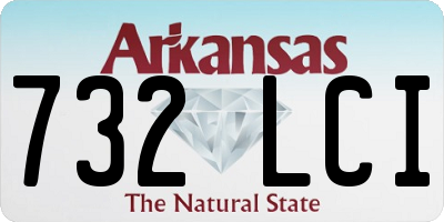 AR license plate 732LCI