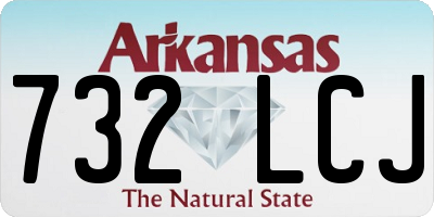 AR license plate 732LCJ