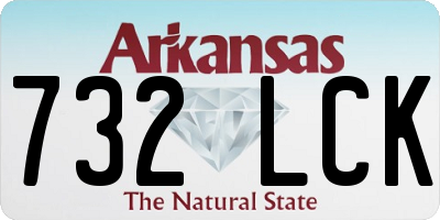 AR license plate 732LCK
