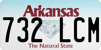 AR license plate 732LCM
