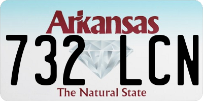 AR license plate 732LCN