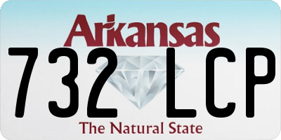 AR license plate 732LCP