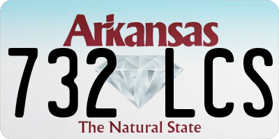 AR license plate 732LCS