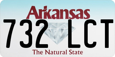 AR license plate 732LCT