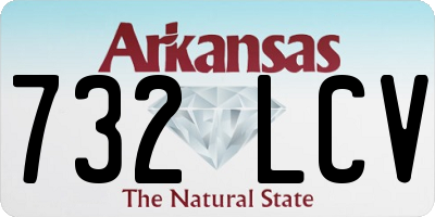 AR license plate 732LCV