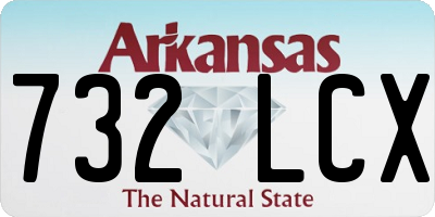 AR license plate 732LCX