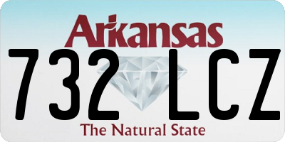 AR license plate 732LCZ