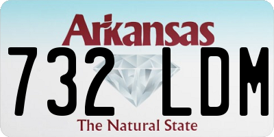 AR license plate 732LDM