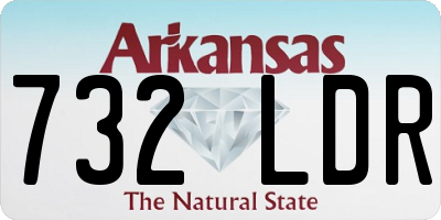 AR license plate 732LDR