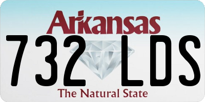 AR license plate 732LDS