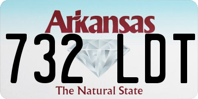 AR license plate 732LDT