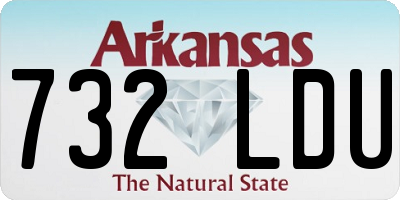 AR license plate 732LDU