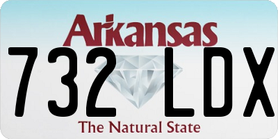 AR license plate 732LDX