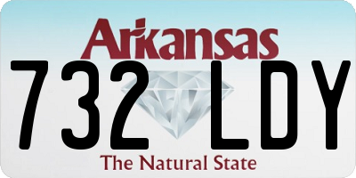 AR license plate 732LDY