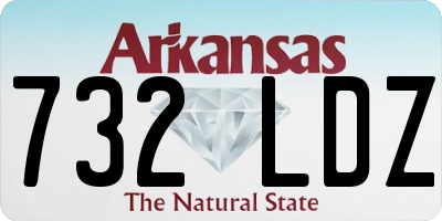 AR license plate 732LDZ