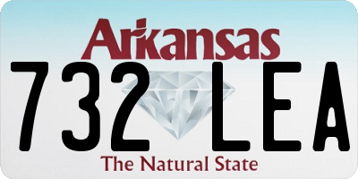 AR license plate 732LEA