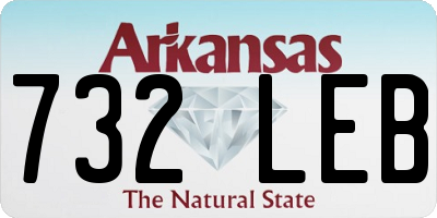 AR license plate 732LEB