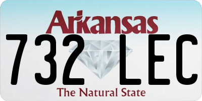 AR license plate 732LEC