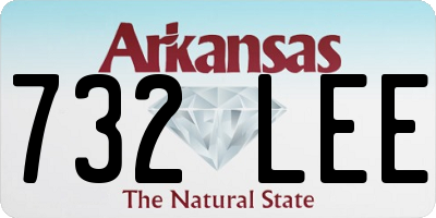 AR license plate 732LEE